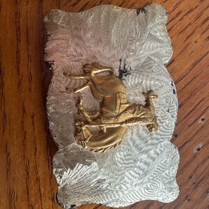 Gold and Silver Western Belt Buckle
